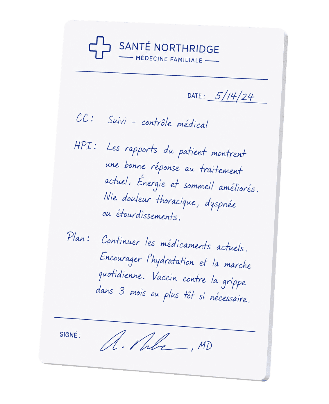 Note manuscrite