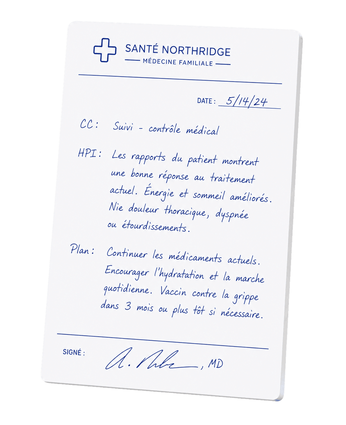 Note manuscrite